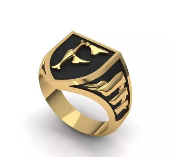 Alphabet Latin Signet F 3D print model_0