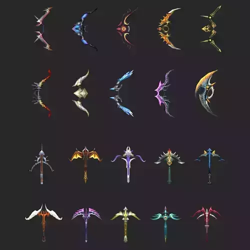 Fantasy Bow And Crossbow Collection
