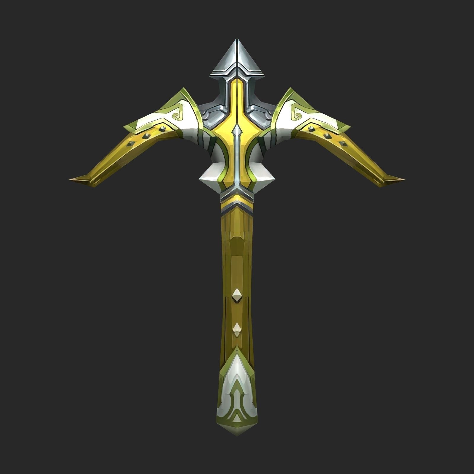 Fantasy Bow And Crossbow Collection Low-poly 3D model_18