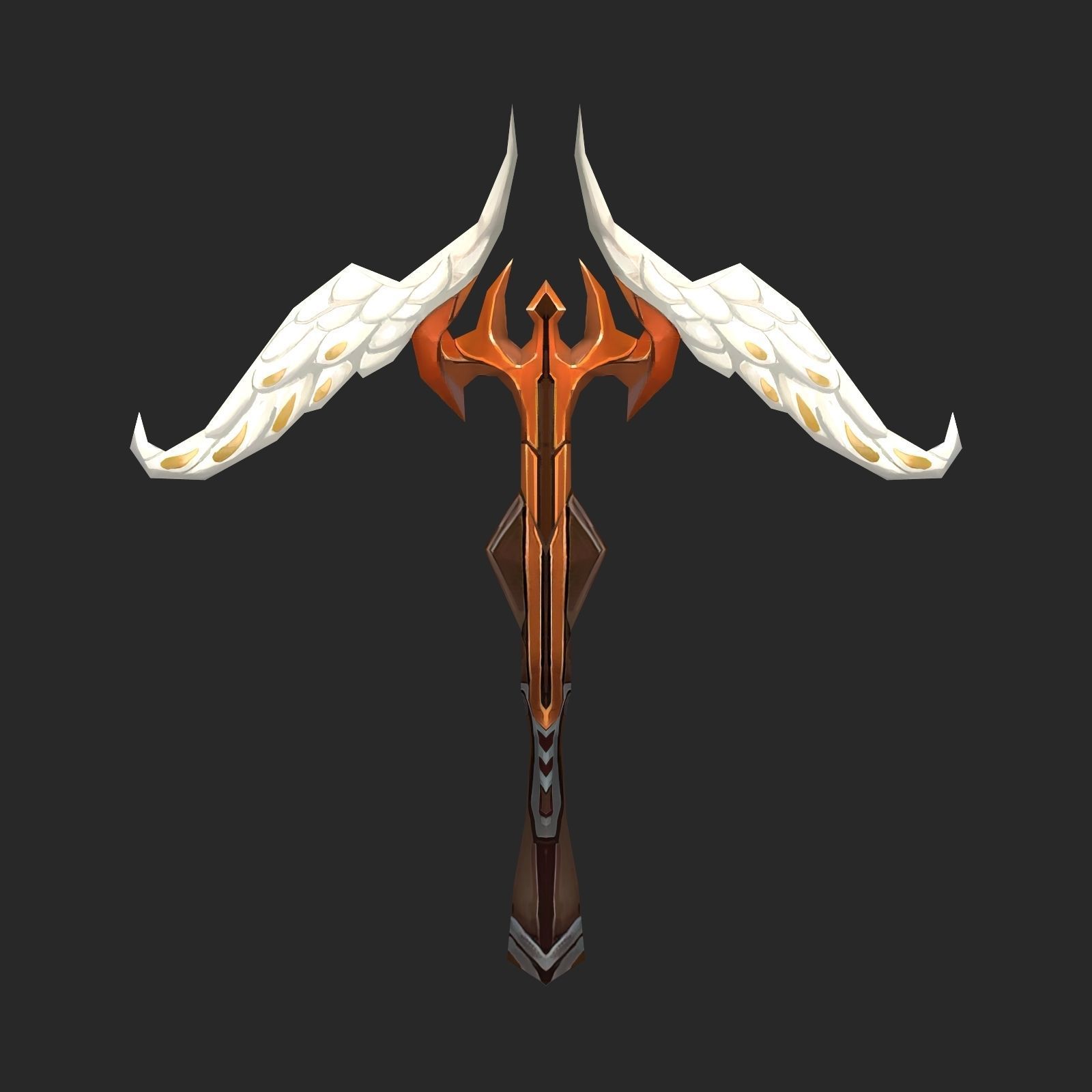 Fantasy Bow And Crossbow Collection Low-poly 3D model_16