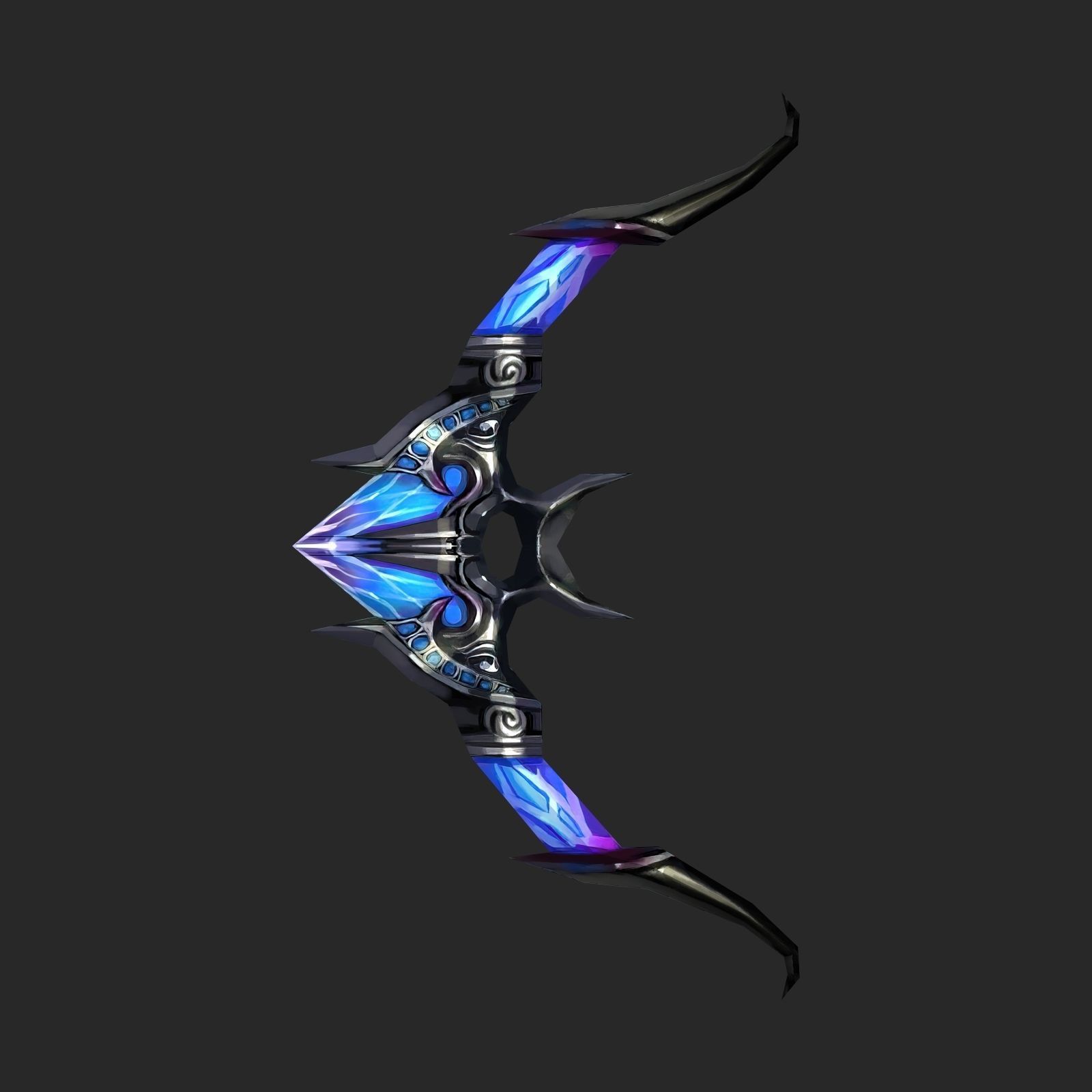 Fantasy Bow And Crossbow Collection Low-poly 3D model_2
