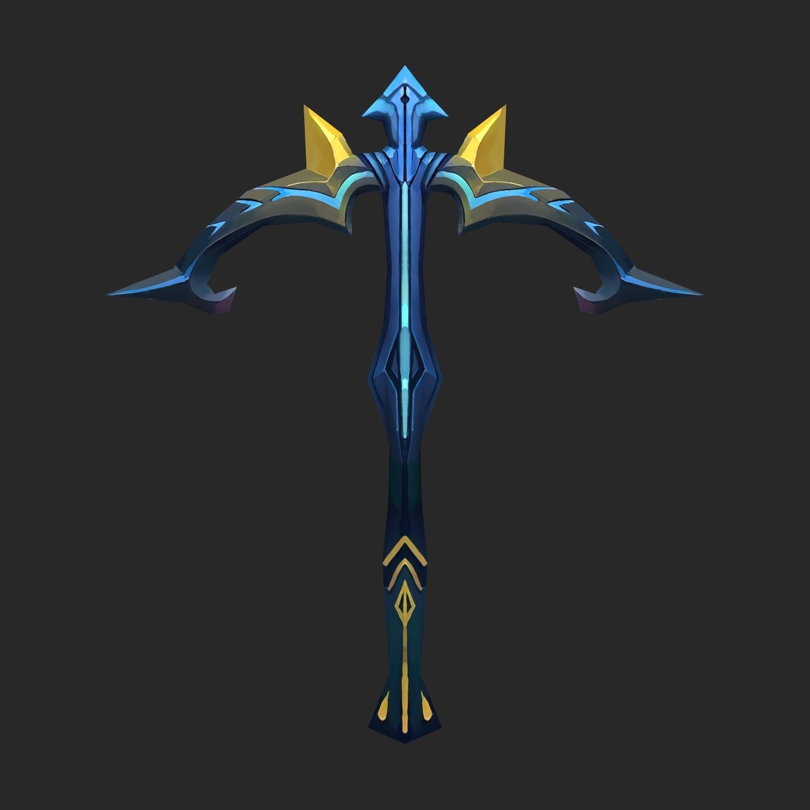Fantasy Bow And Crossbow Collection Low-poly 3D model_15