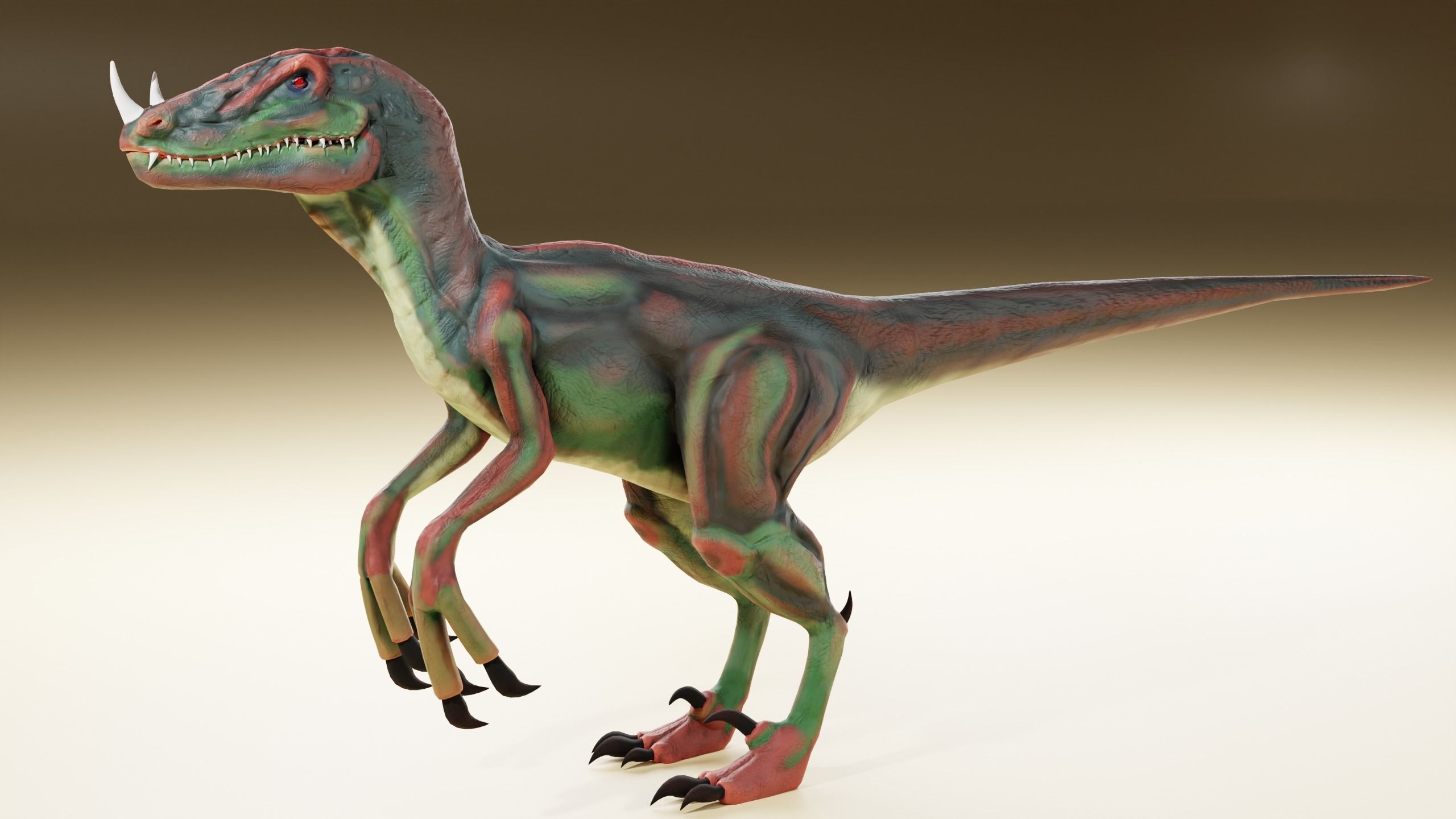dinosaur 3d model t - rex Low-poly 3D model_1
