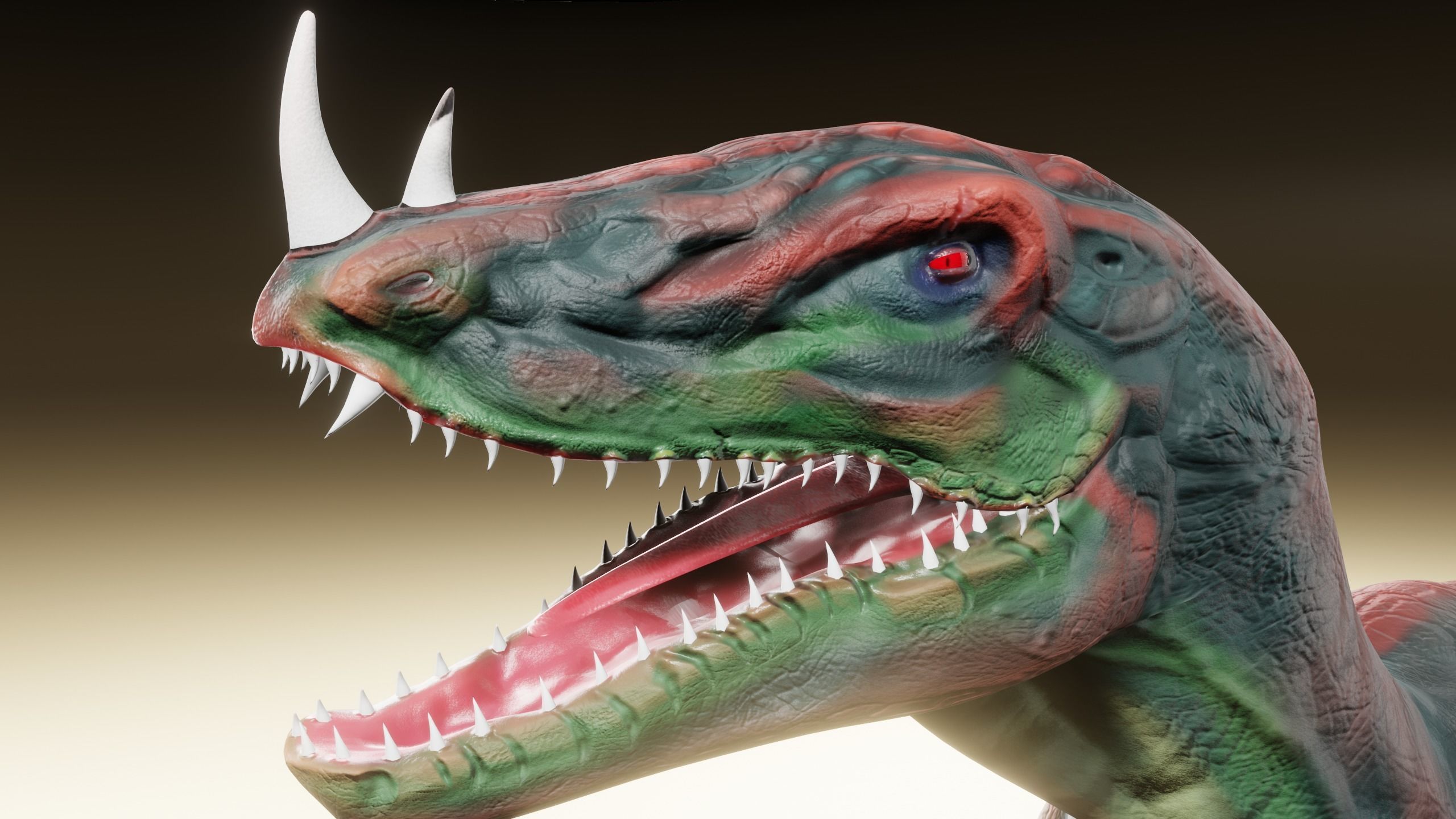 dinosaur 3d model t - rex Low-poly 3D model_8