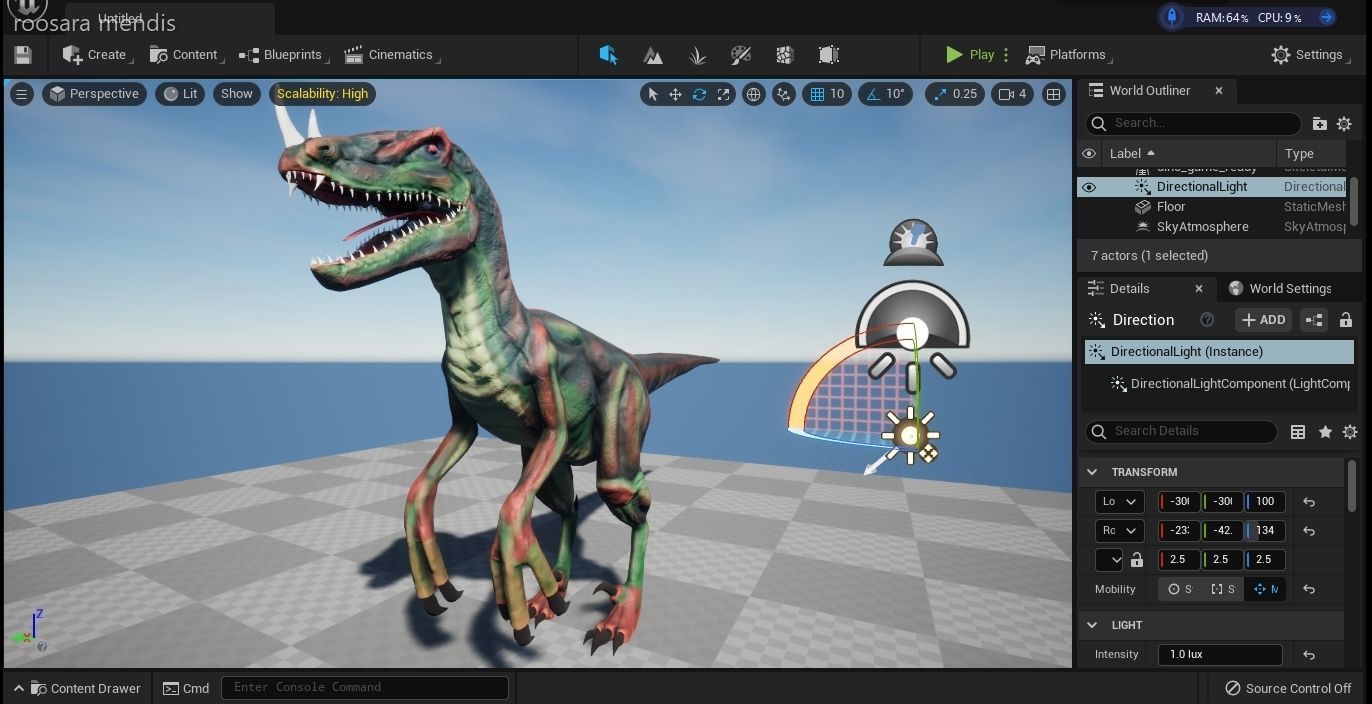 dinosaur 3d model t - rex Low-poly 3D model_17