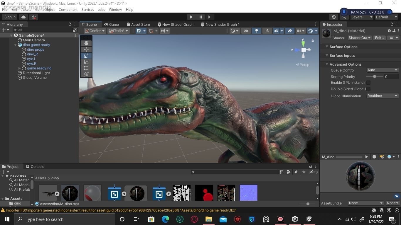 dinosaur 3d model t - rex Low-poly 3D model_22