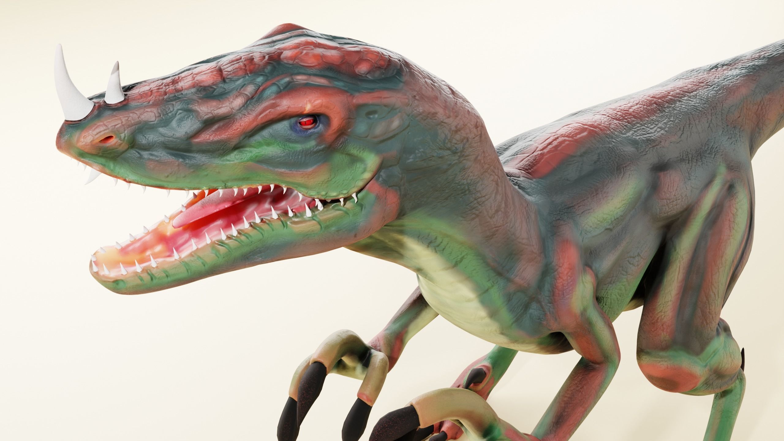 dinosaur 3d model t - rex Low-poly 3D model_4