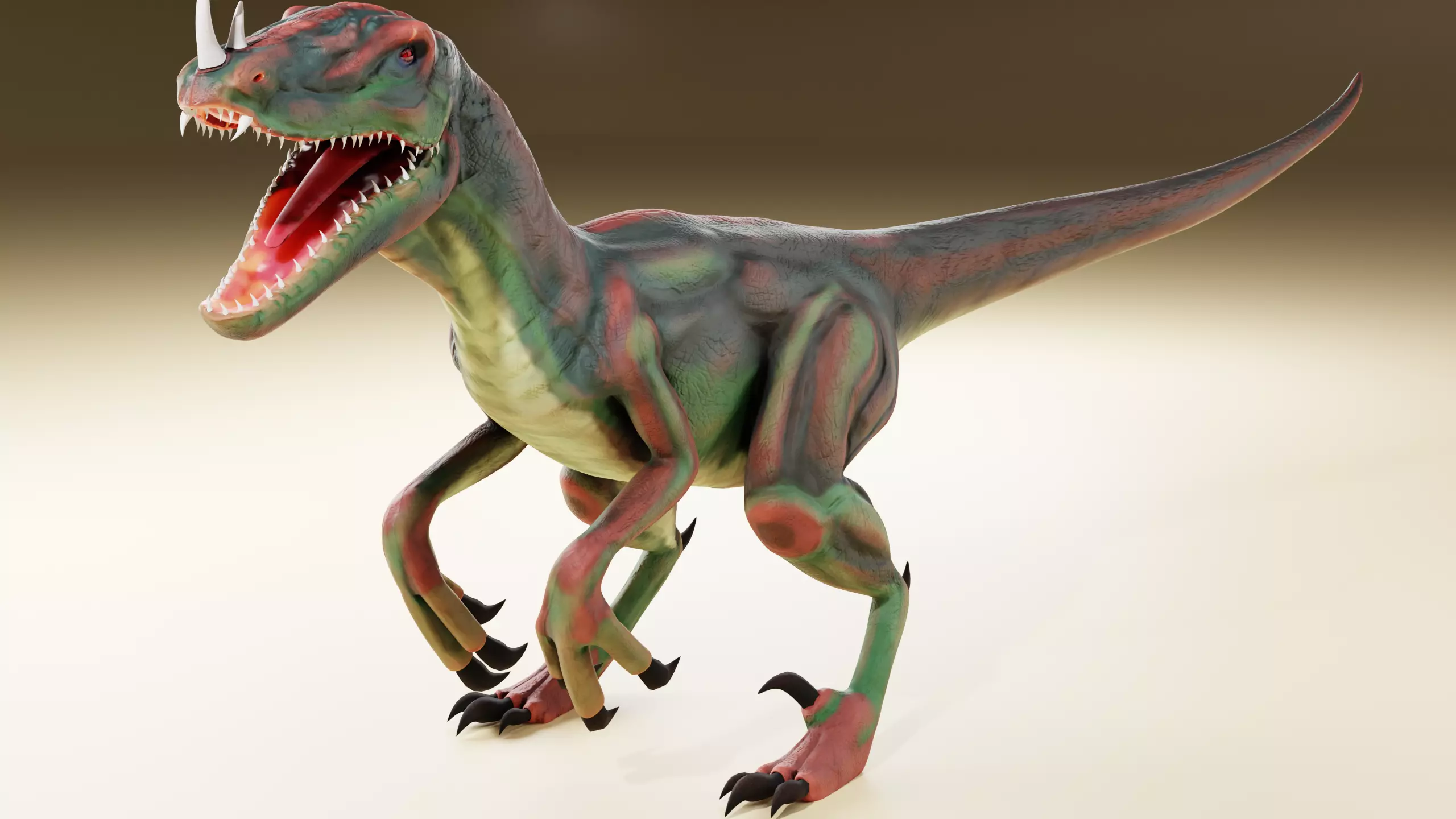 dinosaur 3d model t - rex Low-poly 3D model_0