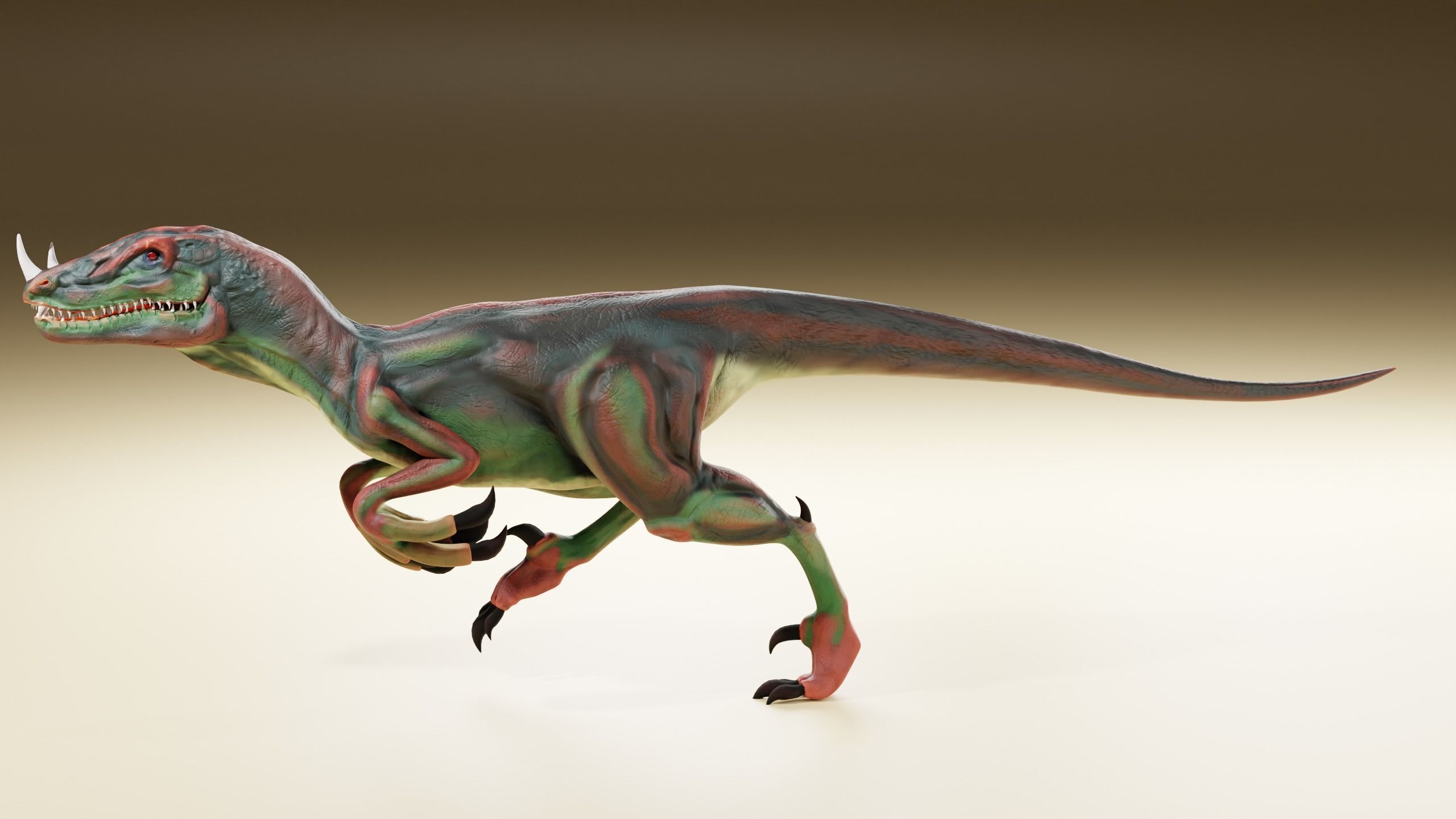 dinosaur 3d model t - rex Low-poly 3D model_5
