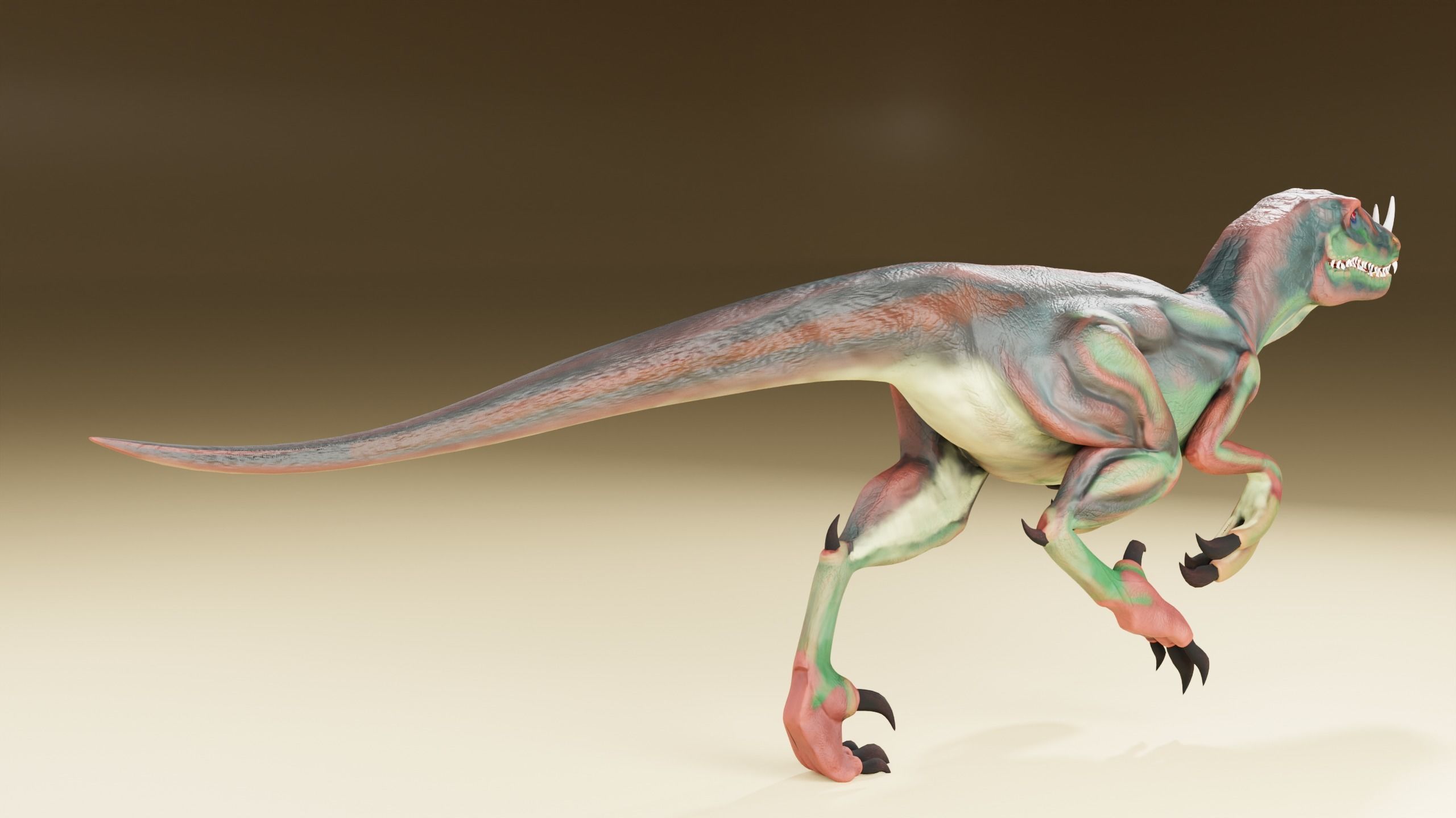 dinosaur 3d model t - rex Low-poly 3D model_6
