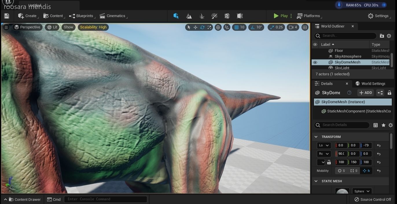 dinosaur 3d model t - rex Low-poly 3D model_19