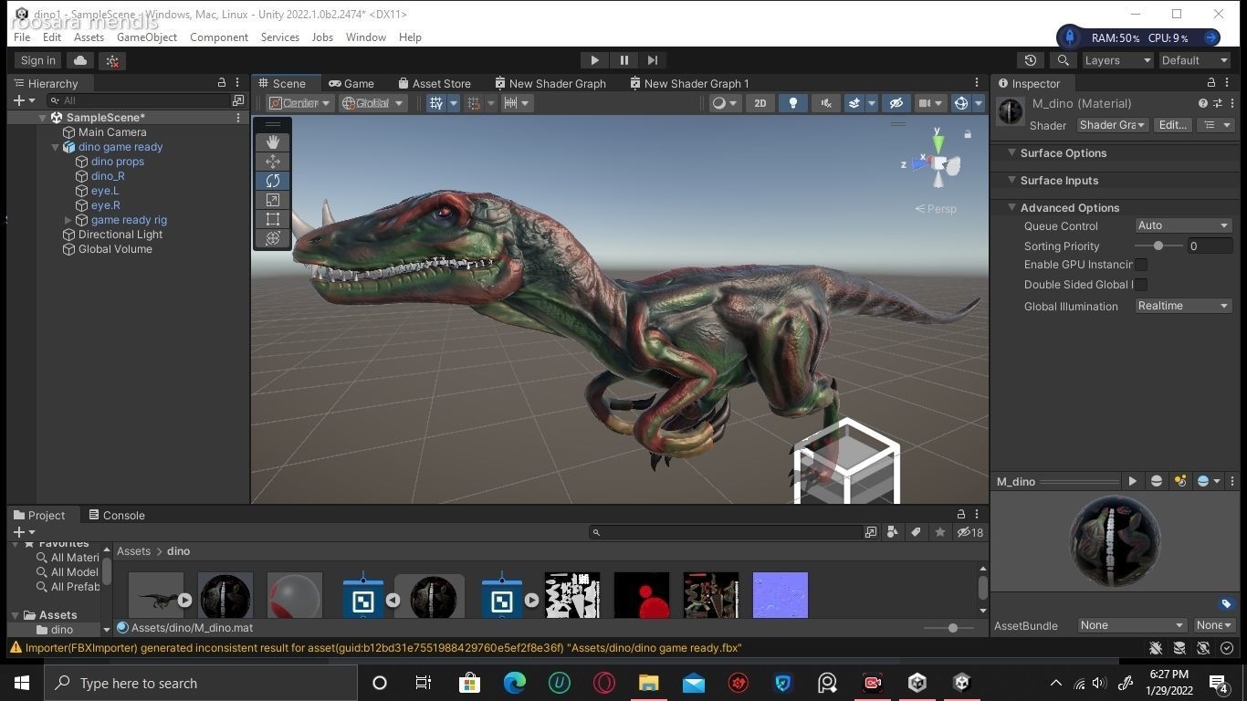 dinosaur 3d model t - rex Low-poly 3D model_21