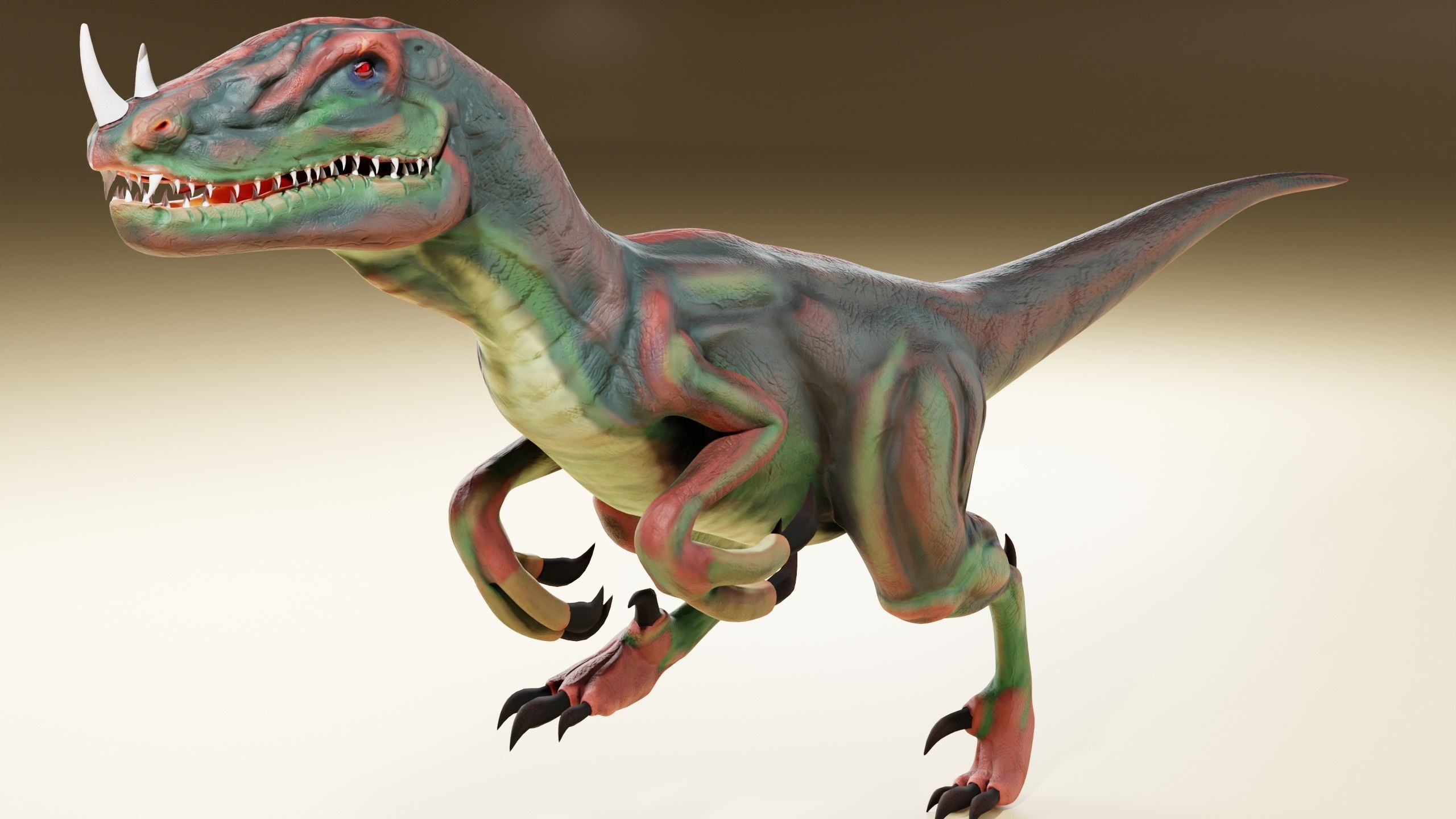 dinosaur 3d model t - rex Low-poly 3D model_3