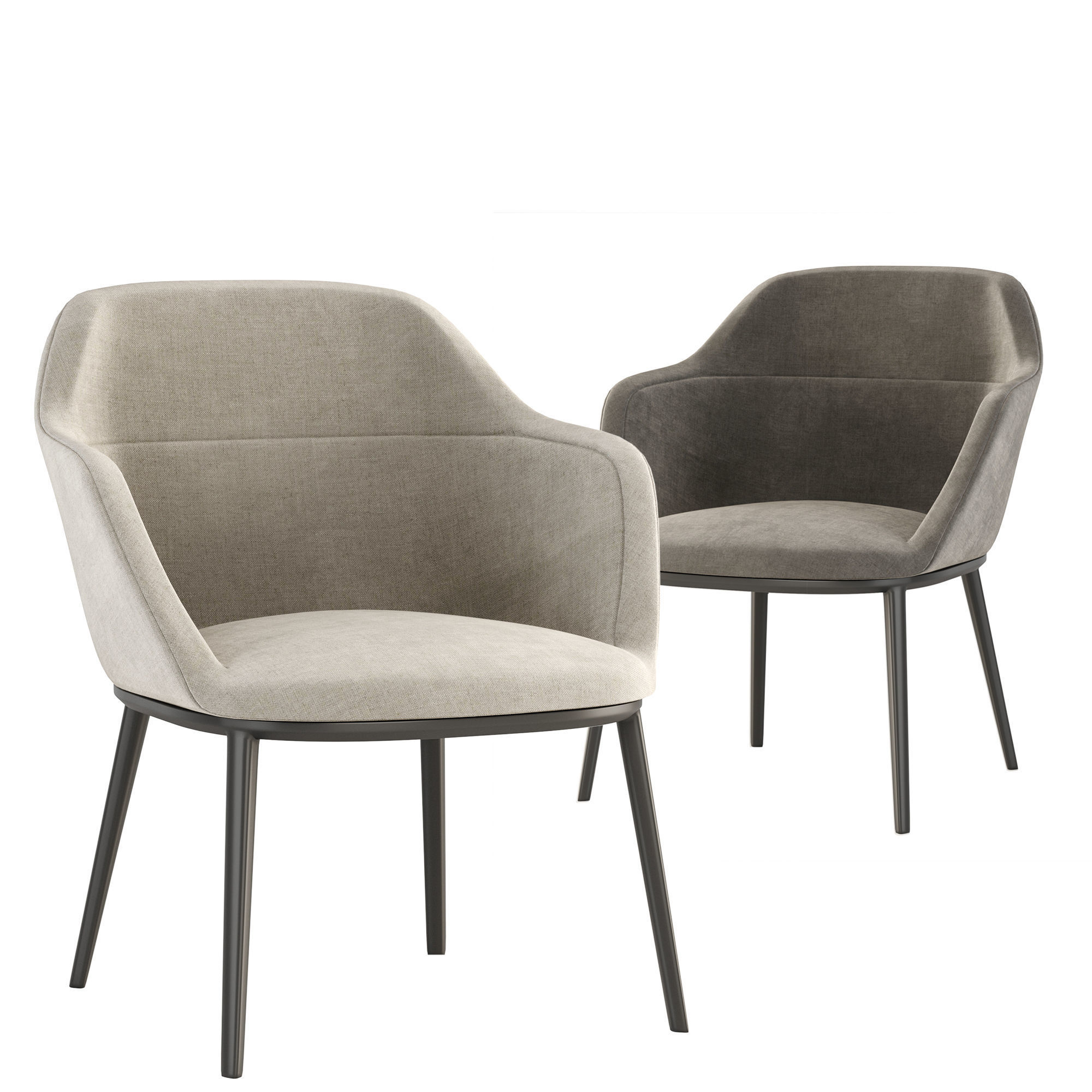 caratos maxalto dinning set  3D model_2