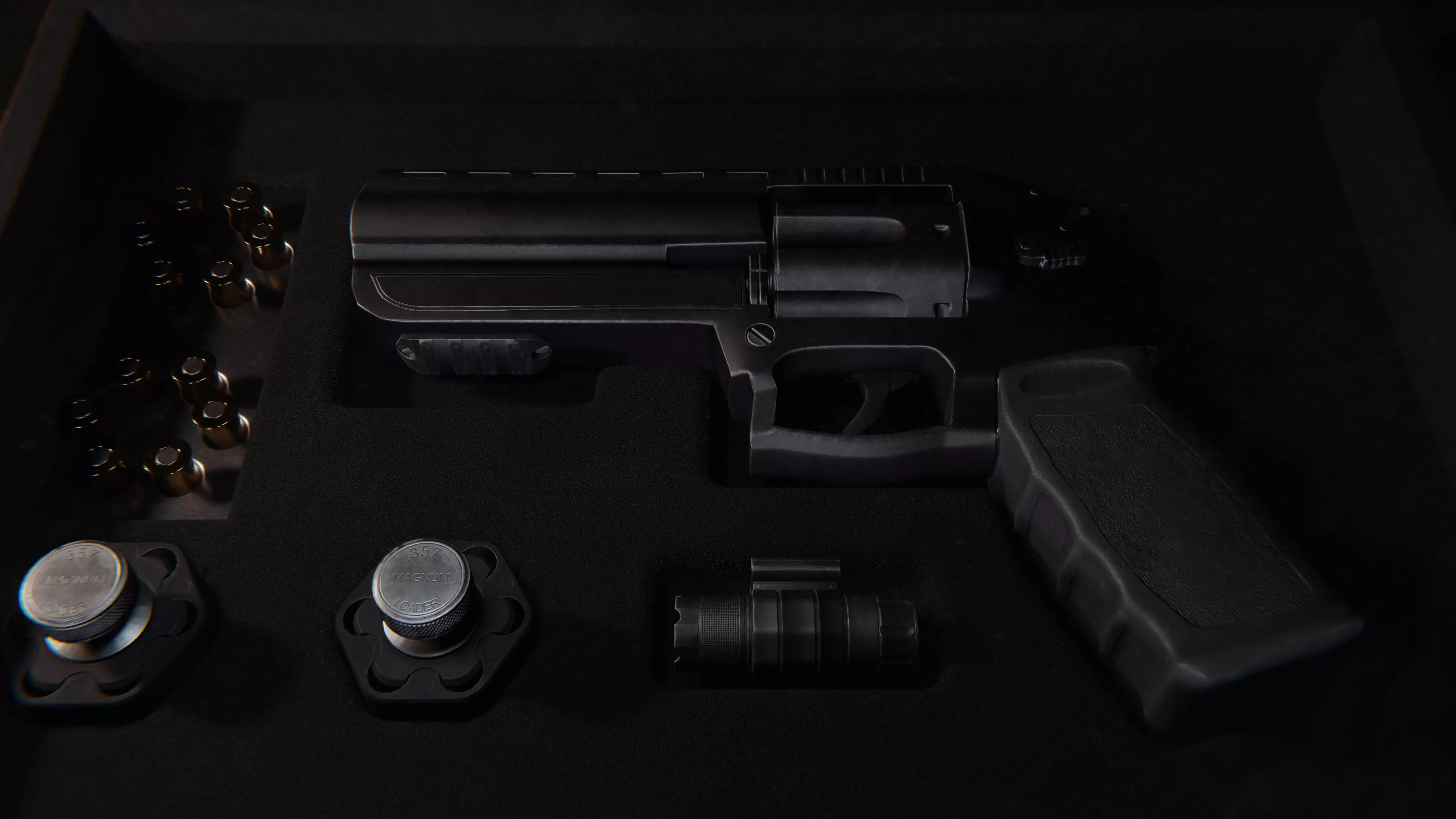 FPS Revolver Kit Low-poly 3D model