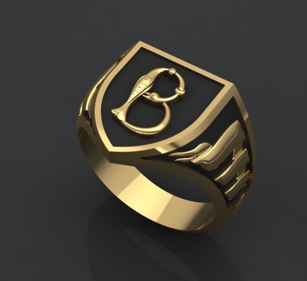 Alphabet Latin Signet B 3D print model_29