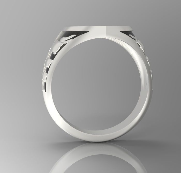 Alphabet Latin Signet B 3D print model_9