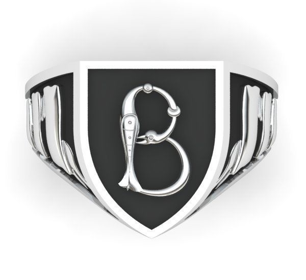 Alphabet Latin Signet B 3D print model_26