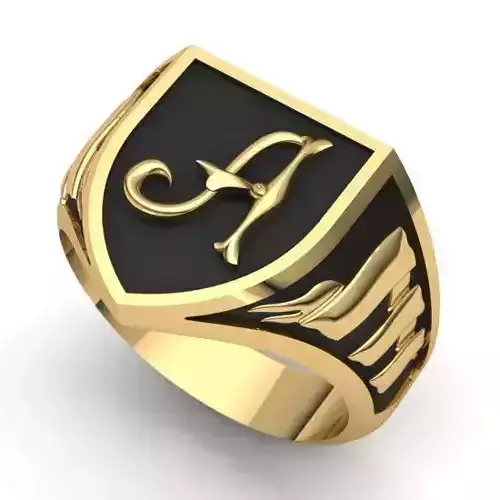 Alphabet Latin Signet A