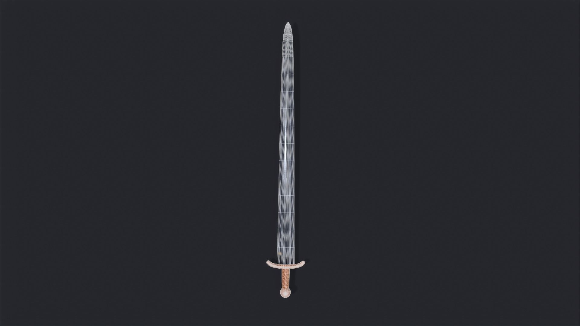 Sword Game Ready Low-poly 3D model_9