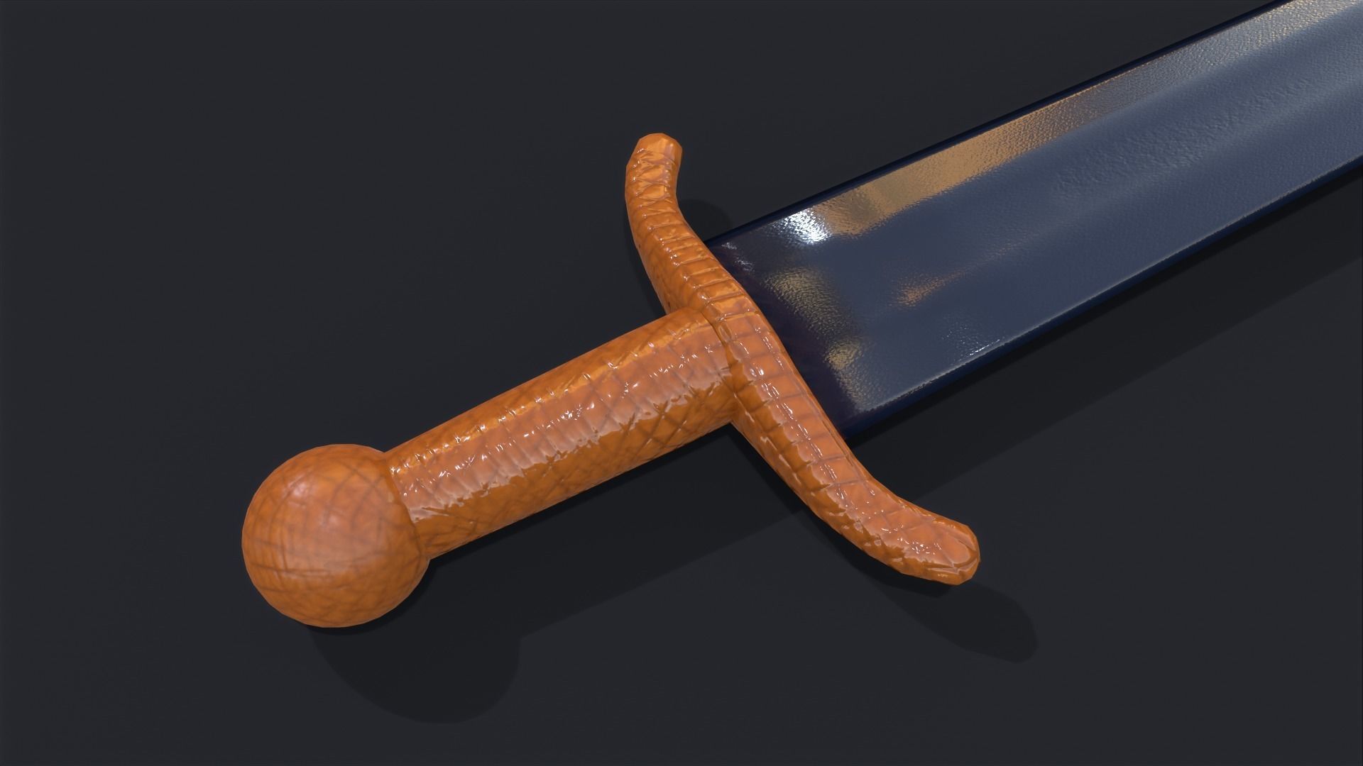 Sword Game Ready Low-poly 3D model_4