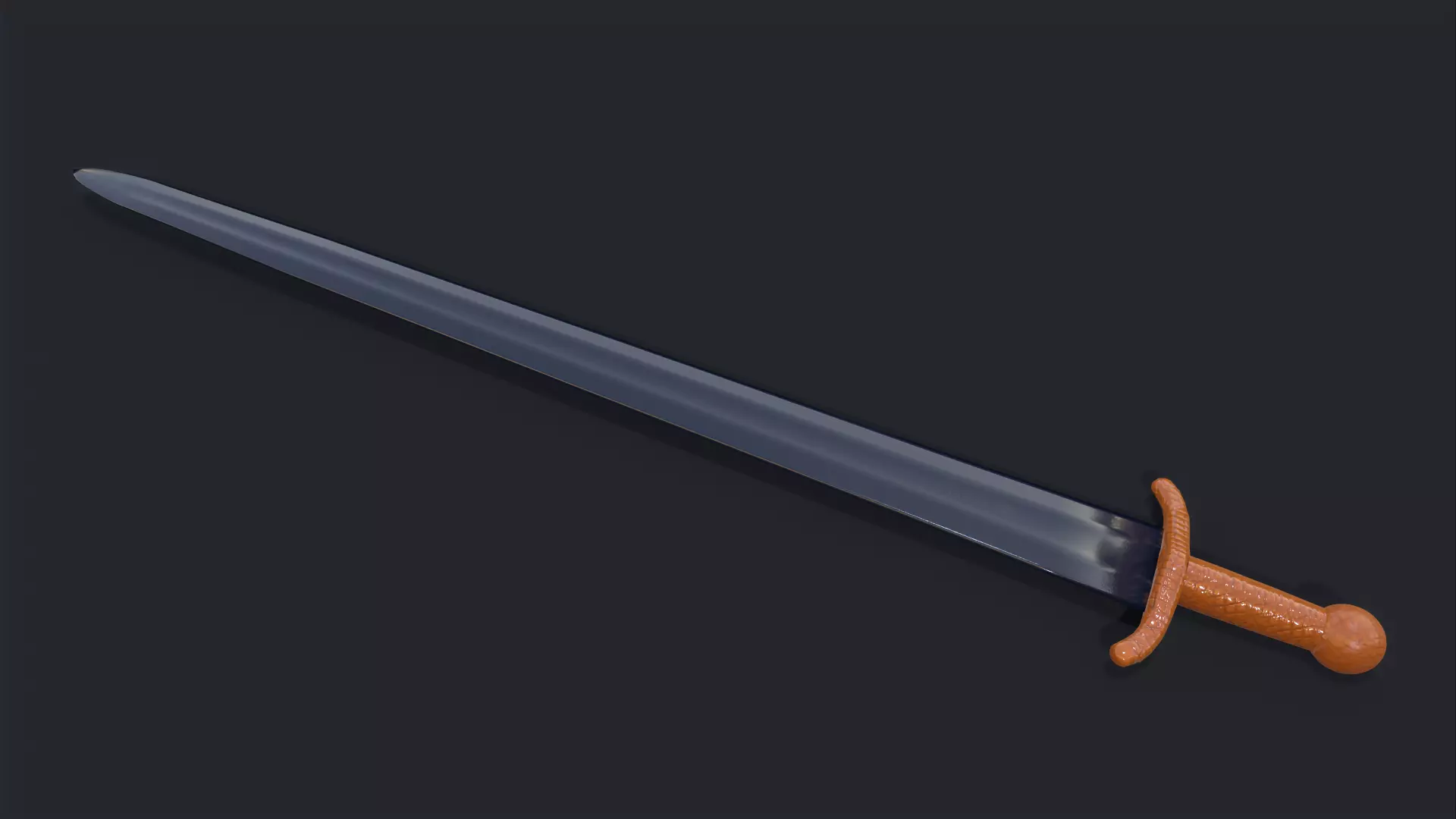 Sword Game Ready Low-poly 3D model_0