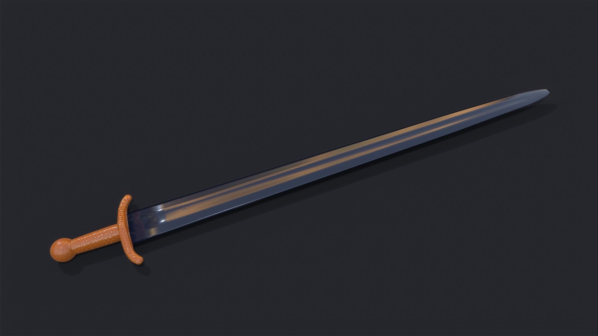 Sword Game Ready Low-poly 3D model_2