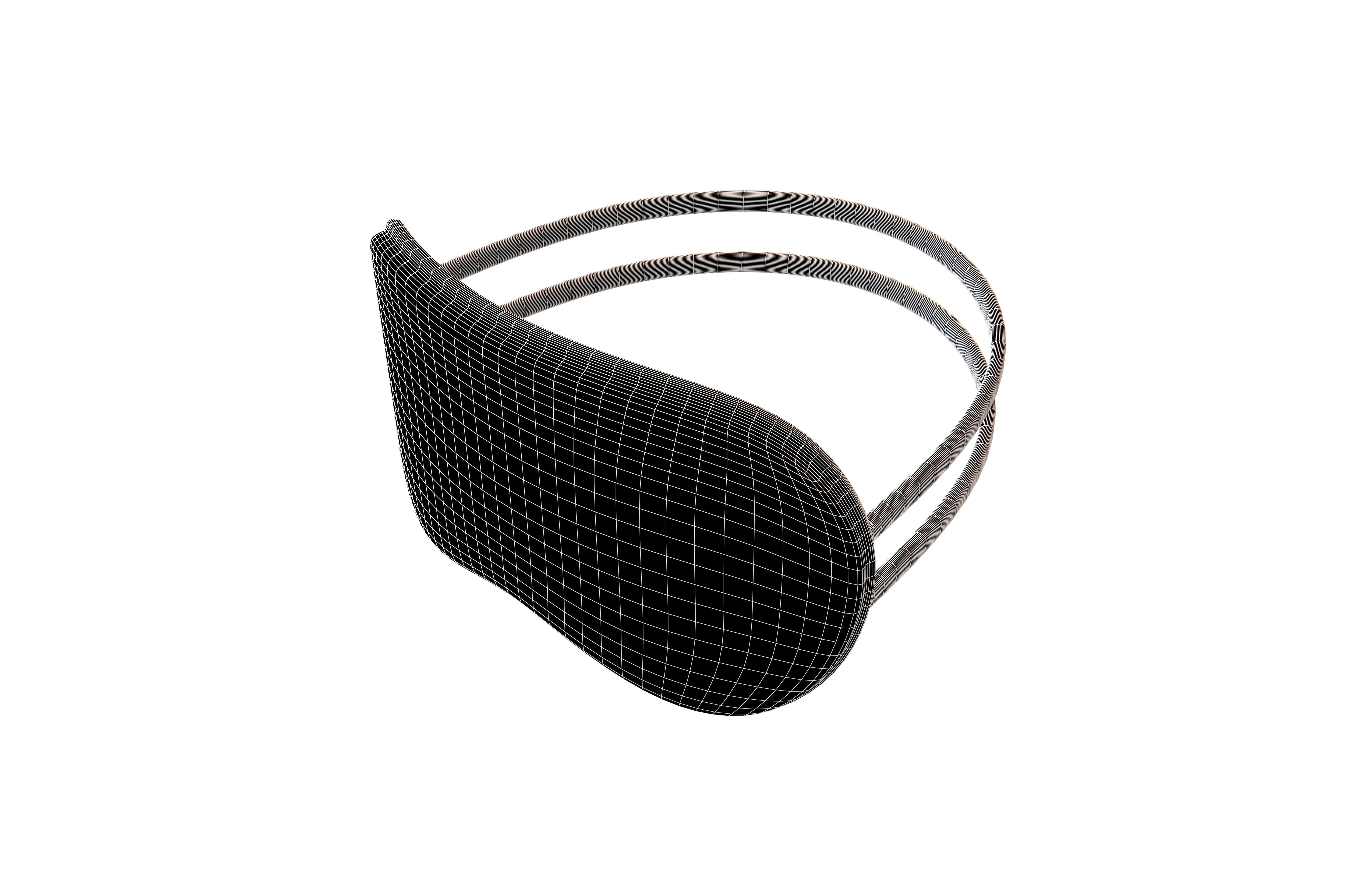 Blindfold v3 014 Low-poly 3D model_6