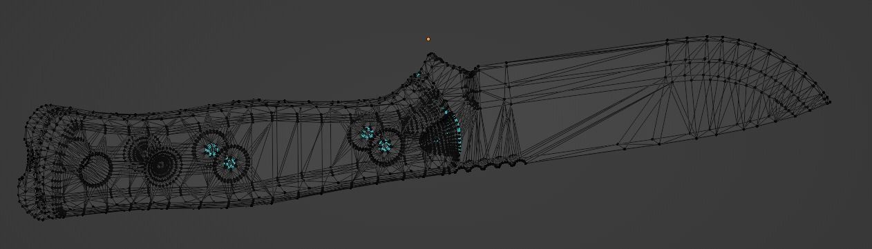 Fieldcraft Knife Low-poly 3D model_6