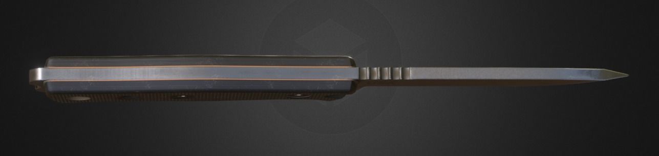 Fieldcraft Knife Low-poly 3D model_4