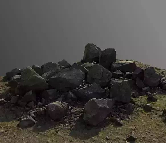 Large boulder formation