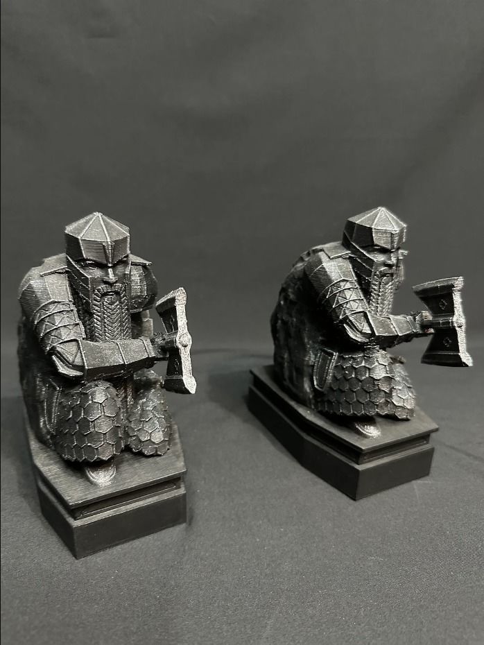 Dwarf guardian statue of Erebor 3D model_7