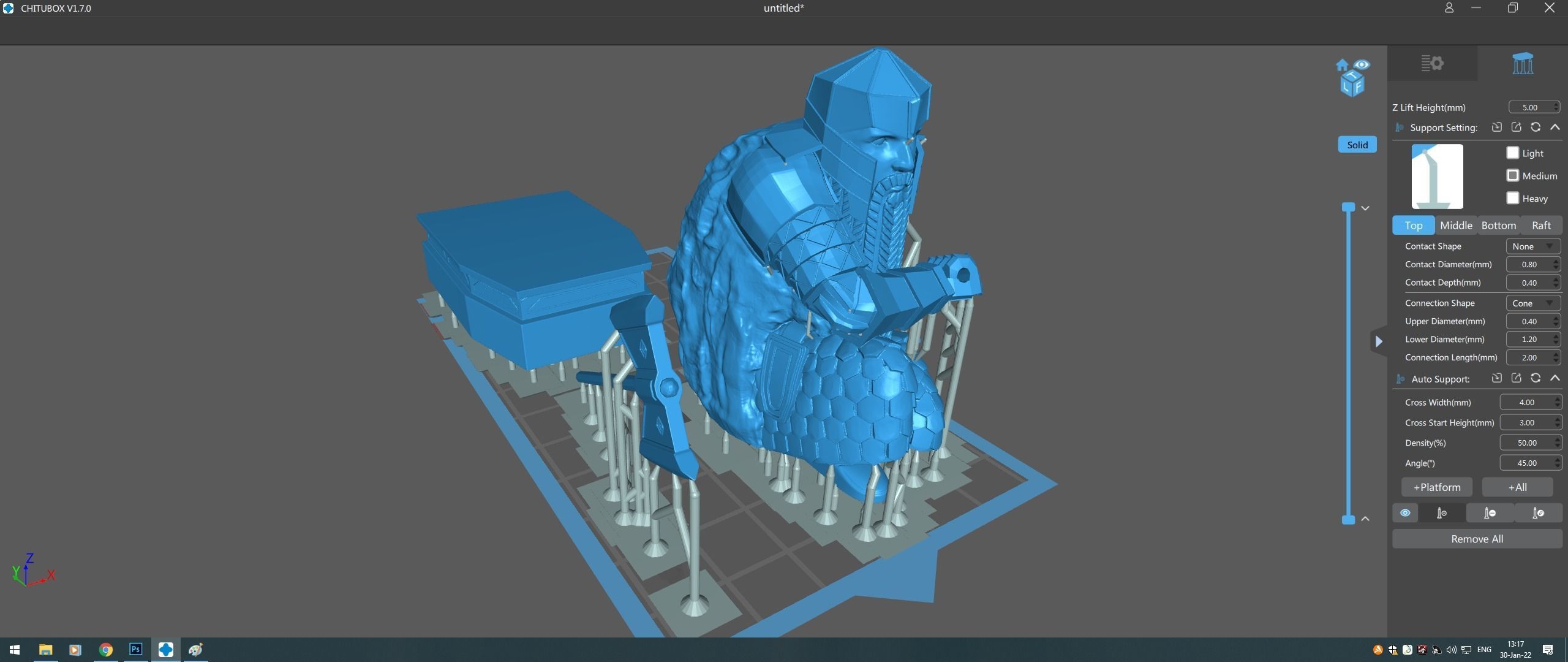Dwarf guardian statue of Erebor 3D model_16
