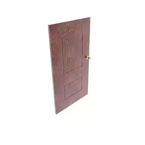 Simple interior door Low-poly 3D model