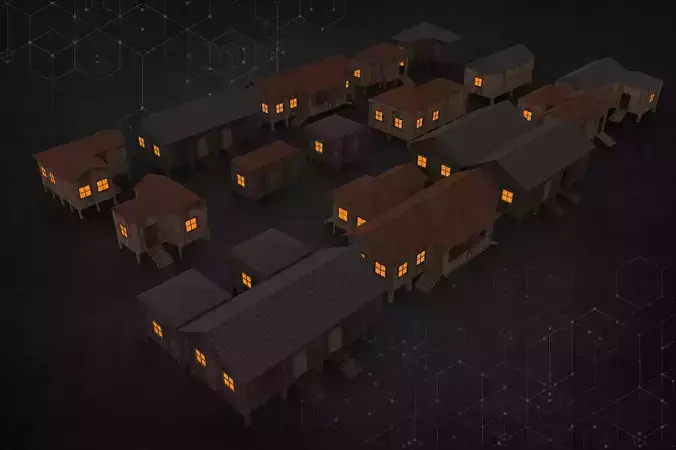 Village Wood House Pack