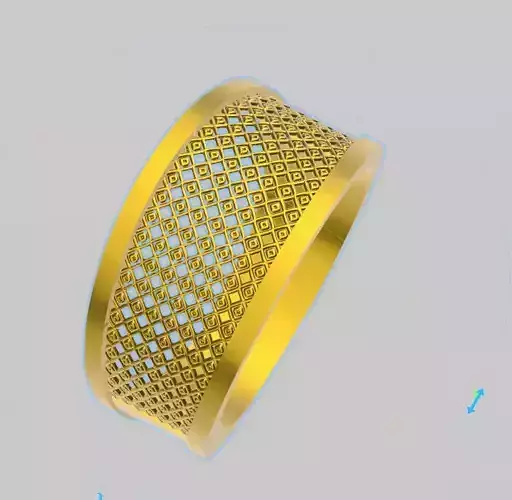 contemporary jali ring stl verified