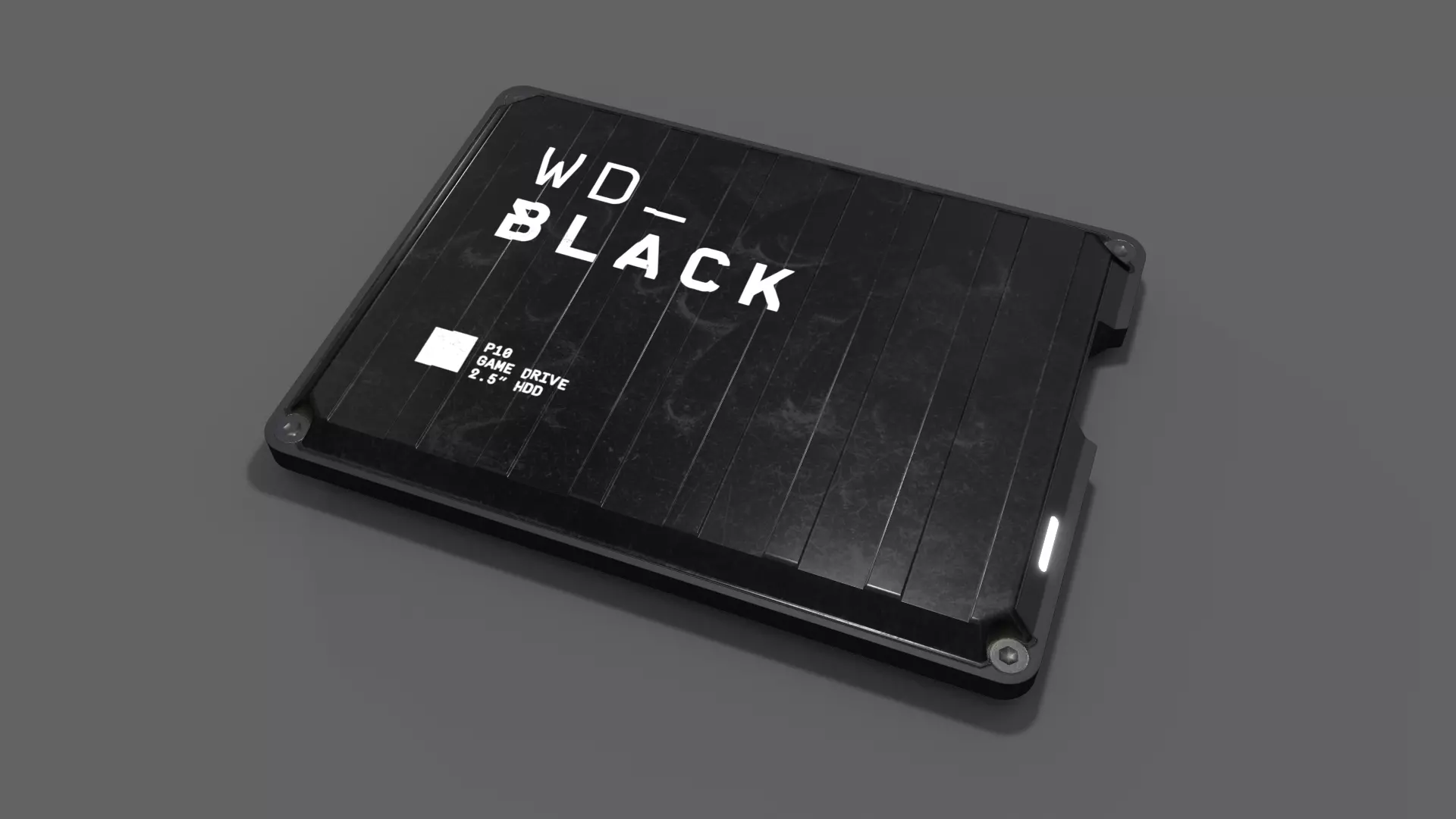 WD Black P10 - HDD Low-poly 3D model