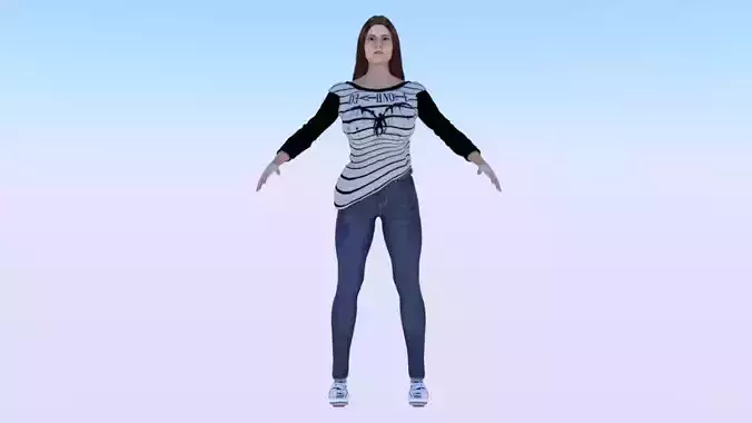 Woman in Casual Clothes 06