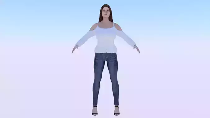 Woman in Casual Clothes 07