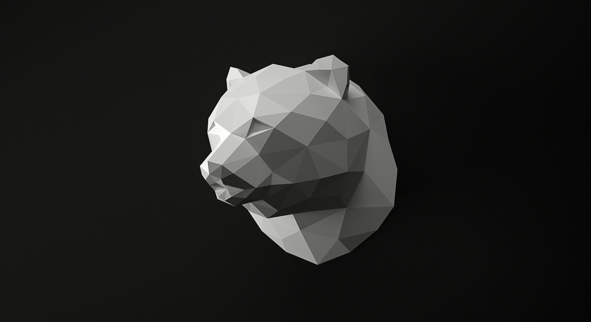 Low Poly Animal Heads SET 3 Low-poly 3D model_5