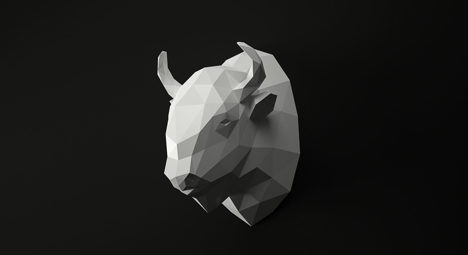 Low Poly Animal Heads SET 3 Low-poly 3D model_4