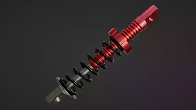 Suspension or shocker  high poly model 