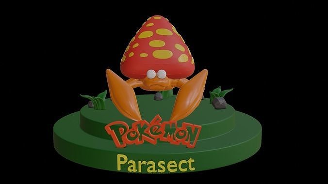 Pokemon Parasect for 3d print  3D print model