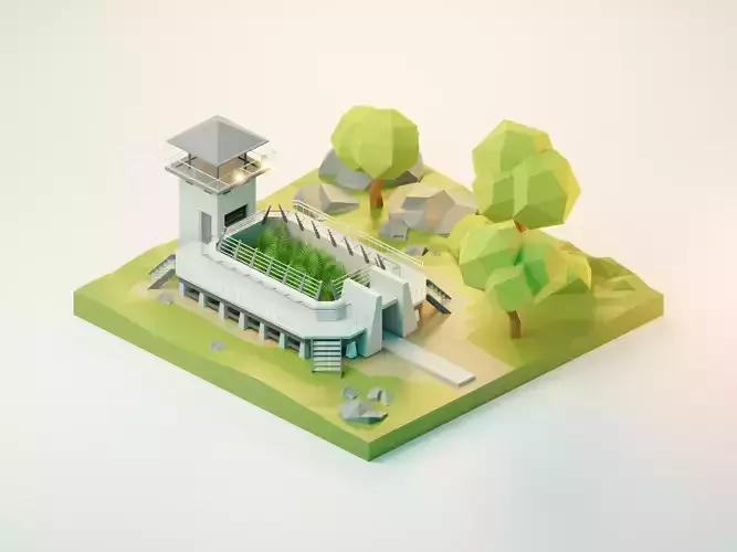 Raptorpen from Jurassic Park 3D model