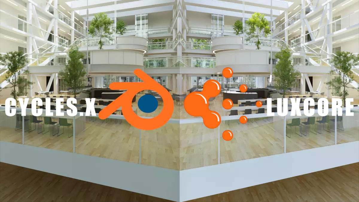 Genmab Building 3D Scene CyclesX and Luxcore 3D model_0