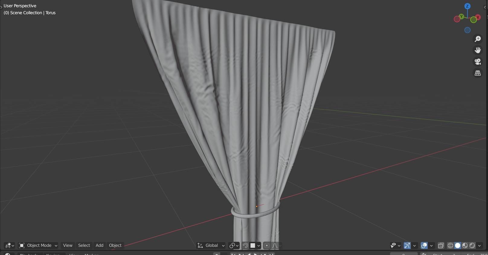 Realistic 7 Curtain Styles in high and low poly Low-poly 3D model_10