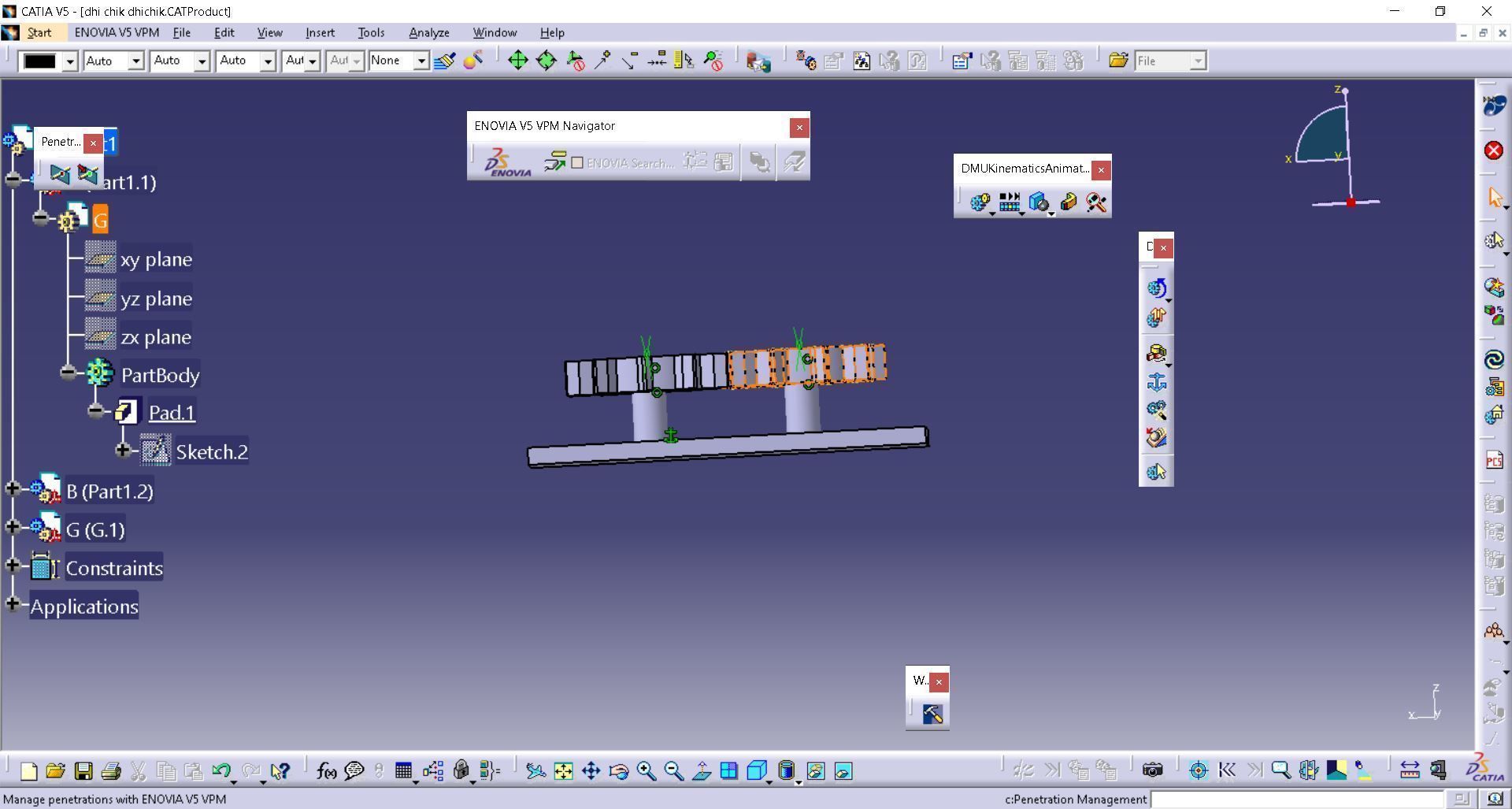 2 Gears Animation in CATIA 3D model_2