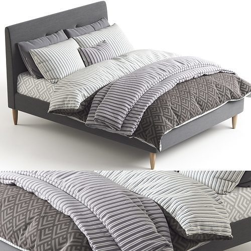 IKEA IDANAS bed 3D model
