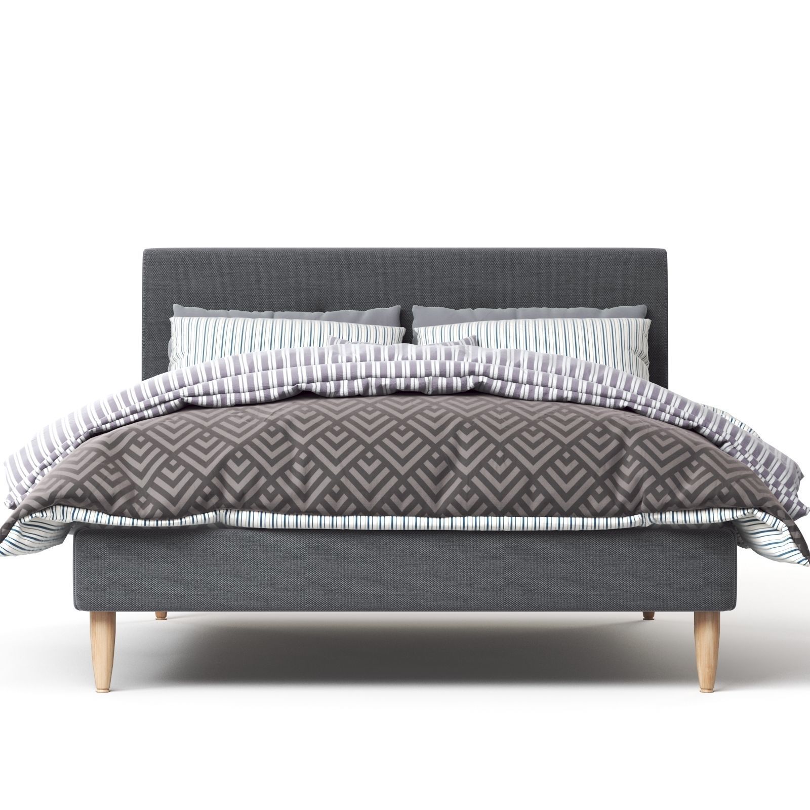 IKEA IDANAS bed 3D model_3