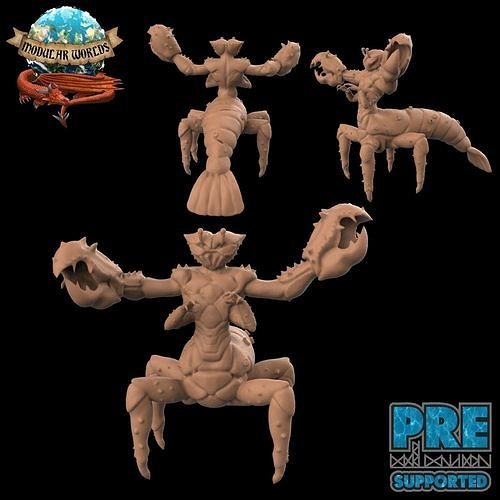 Lobster Centaur 3D print model